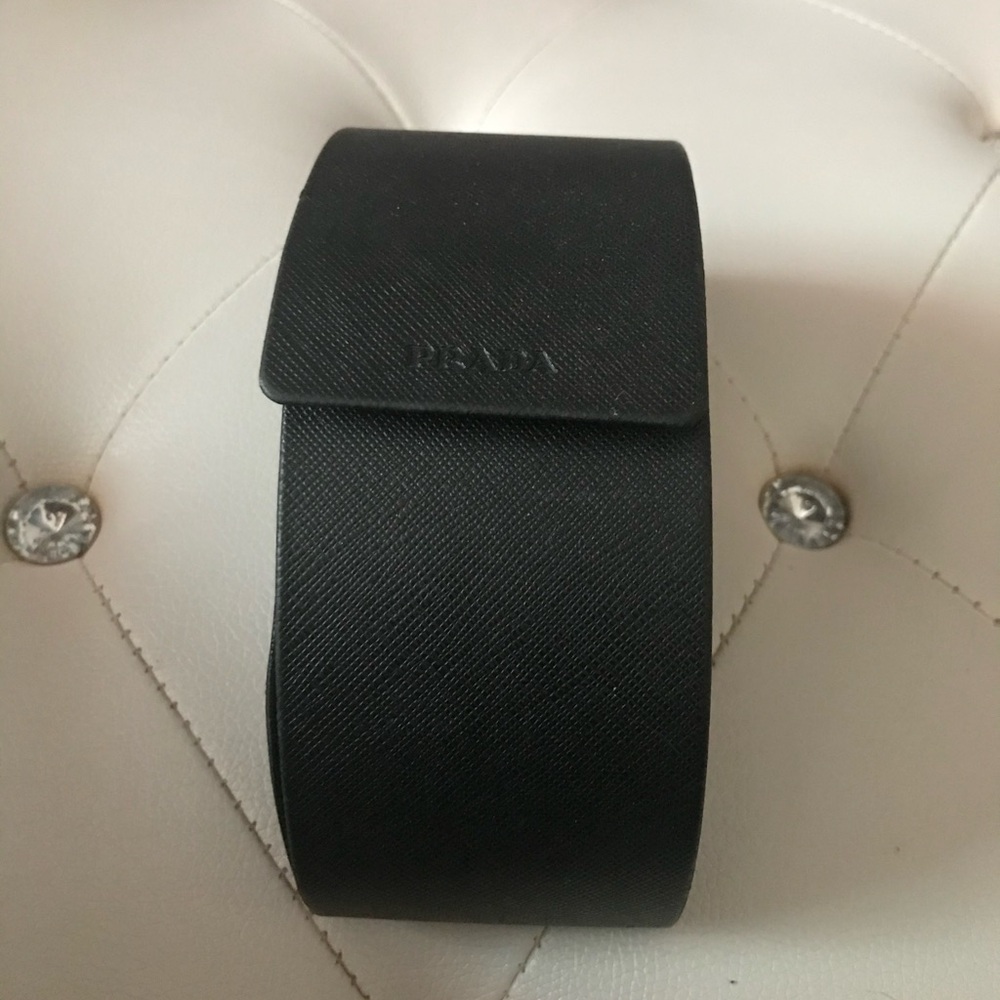 PRADA SPR 29L Brown Studded Oversized Sunglasses 120mm w/Case - Picture 3 of 16